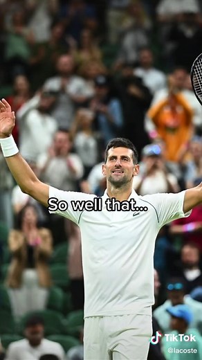 Novak Djokovic Wins Tennis Tournament in Lacoste Gear