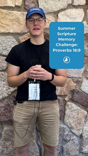 Evan is kicking off the last week of the #SummerScriptureMemoryChallenge with Proverbs 16:9! How has memorizing Scripture this month been impactful to your daily life? #NavsSummerScriptureChallenge #NavResource #DiscipleshipTool #DiscipleshipTools #EquippingDisciples #ScriptureMemory #BibleMemory #BibleMemorization #TopicalMemorySystem #TMS #BibleVerse #Scripture #GodsWord #LivingScripture #Challenge | The Navigators