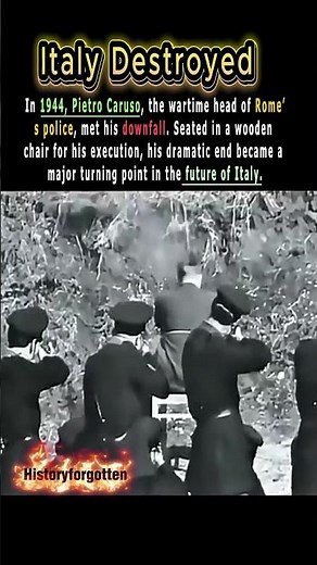 The Execution That Shook Italy #shorts #didyouknow #history #ww2 #facts