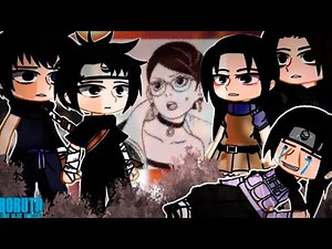 Uchiha clan react to Sarada || Gacha react