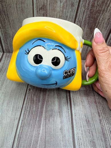 Smurfette 3D Face Mug Large 22 Ounce Cup Ceramic Mug - Etsy