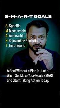 SMART Goal setting. What are the SMART Goals? #communicationskills #softskills #motivation #learn