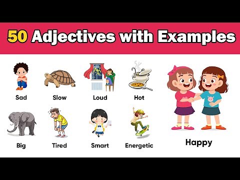 50 Adjective Words | Adjective Examples with Sentences #adjective #learnenglish