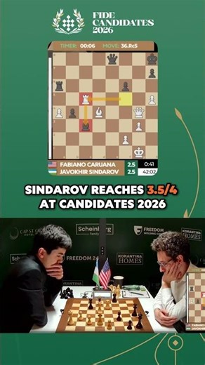SINDAROV Beats Tournament Favorite Fabiano!