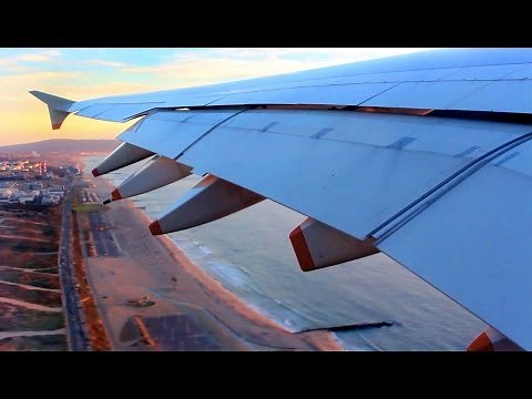British Airways Airbus A380 Sunset Takeoff from Los Angeles (BA 282 || LAX-LHR || G-XLED)