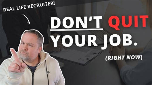 You probably shouldn't quit your job