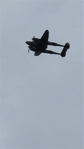 P-38 sounds like a jet... #p38 #sound #aviation #vintageaircraft #shorts