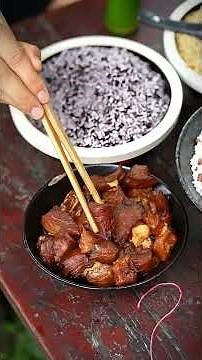 Unique bamboo tube rice dumplings! # My Country Life#Delicious food