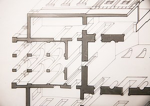 Detailed Architectural 3D Sectioned Axonometric Drawing of a Classic...