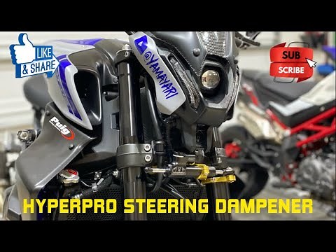2021 Yamaha MT09 HyperPro RSC Steering Damper Install