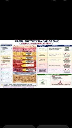 Learn how to code ICD of Lipoma #codingtips #surgerycoding #icd10 #anatomy