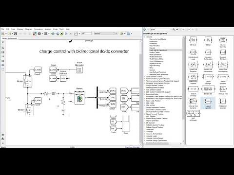 Battery control with bidirectional DC/DC converter in MATLAB