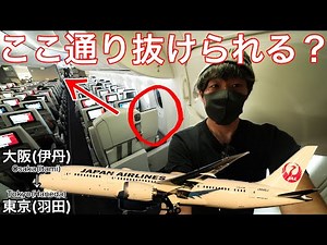 日本航空の国内線専用B787の最後列は神座席？大阪(伊丹)→東京(羽田)