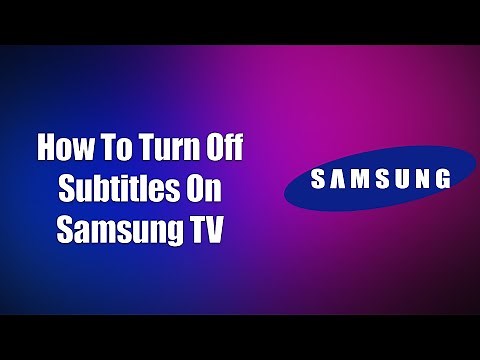 ✅ How To Turn Off Subtitles On Samsung TV