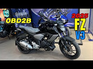2025 New Yamaha FZ v3 OBD2B Detailed Review | Yamaha FZ v3 Updated New Model | 150cc Bike