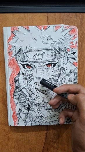 Naruto kyubi drawing ✨️ ##short #viral #art