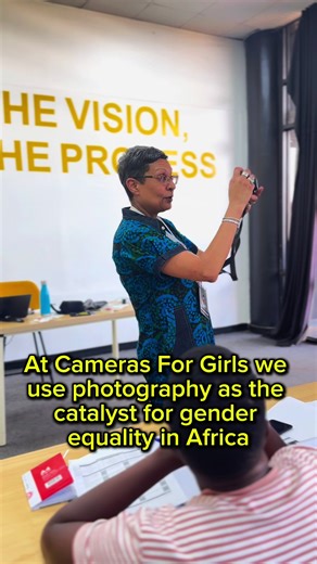 Our mission at Cameras For Girls is to enable girls and women to establish successful careers in Africa’s media and to attain financial independence. Young women across Africa encounter numerous barriers on their path to career success, ranging from limited opportunities to cultural biases, systemic harassment, and gender discrimination. Cameras For Girls prepares African women to surmount these challenges and enter paid jobs in media. Our year-long program equips our students with a camera to k