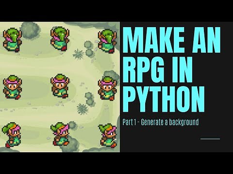 Make an RPG in Python - Using a Sprite Sheet to create a background - Part 1