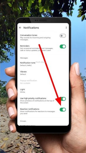 How to Enable/Disable Reaction Notification on WhatsApp | Quick Guide | Tech Zone #shorts