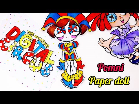 How To Make Pomni Paper Doll 🌺 Paper Diy 🎪 The Amazing Digital Circus 🎪Blind Bag
