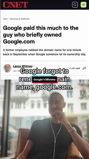 Google's Forgotten Domain: The $12 Experiment