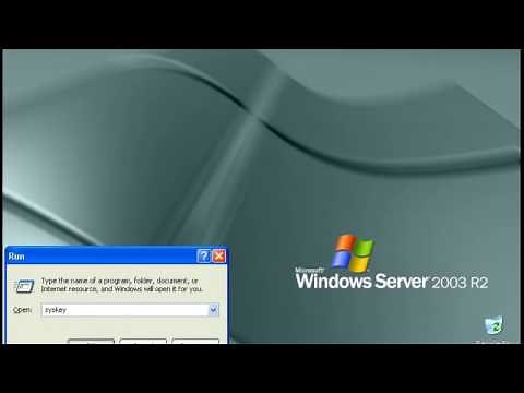 How to change a startup password on Windows XP/Server 2003 (I)