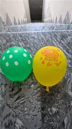 POV: Light Green Polka Dot Balloon 🎈 VS Yellow Elephant Balloon 🐘💦 | ASMR Drop Test in 4K
