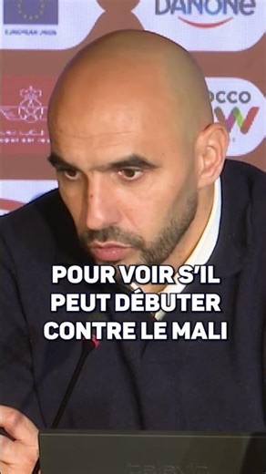 🇲🇦 Reagragui est CONFIANT pour #Hakimi !