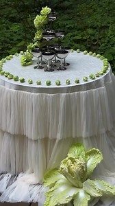 Where our veggie brides at? 🥦 This unique wedding decoration is a must-see!🍇 Feeling inspired? See how fruit is making its way into wedding decor! 🔗 https://weddedwonderland.com/trending-wedding-tablescapes/ @nesterova.wedding | Wedded Wonderland