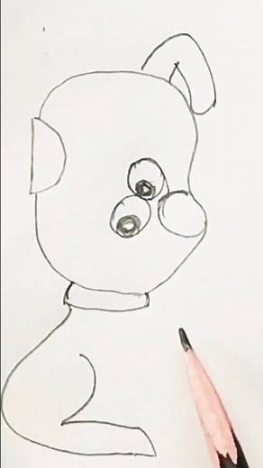 How to draw doge #easy rules for drawing a dog #drawing #drawingtutorial #art #shortvideo