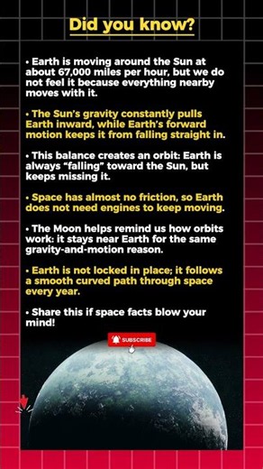 Earth Is Moving Fast… So Why Don’t We Fly Off? 🚀