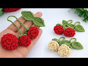 WOW! 😍 Easy Crochet Rose Keychain Tutorial 🌹 Perfect Gift & Sell Idea 💰