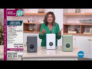 LivePure Large Ultrasonic 1.2 Gallon Humidifier
