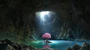 Cave Lake HD Live Wallpaper For PC