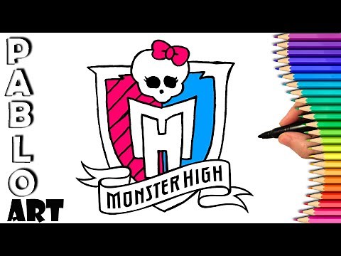 How to Draw Monster high logo | Learn to Draw step by step