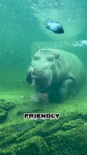 The Animal That Can Bite You in Half…🦛#wildlife #youtubeshorts