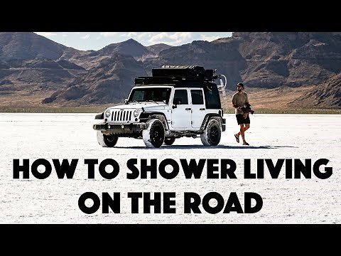 JEEP SHOWER - HOW I SHOWER LIVING ON THE ROAD (Jeep/Van Tips)