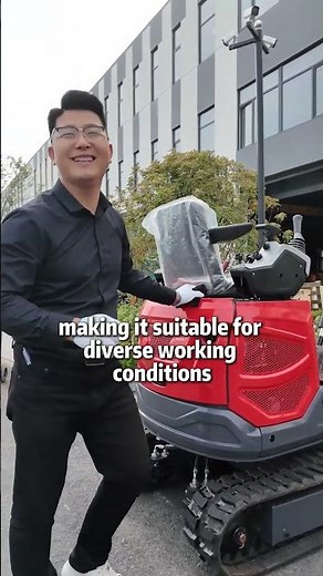 This 18-model mini excavator can fit into elevators for construction work and perfect for farms !