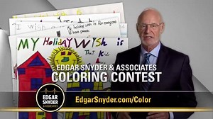 Now accepting coloring contest entries! Parents and teachers, learn how your student can win $2,500 for their school, plus a prize of their own. Learn more at edgarsnyder.com/color. | Edgar Snyder & Associates