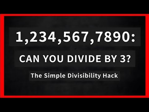 Divisibility Hack: Can 1,234,567,890 Divide By 3? (Maths Hacks)