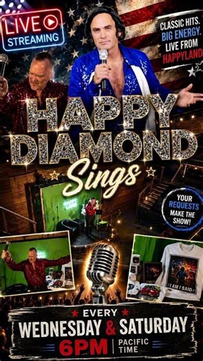 Neil Diamond Tribute Concert! Happy Diamond Sings/Tribute Artist! Every Wed & Saturday at 6pm!