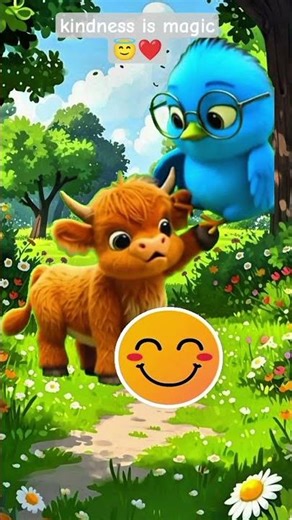 Kindness is Magic. help each other ❤😇 #cartoon