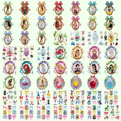 500  Coquette Princess PNG Bundle – Vintage Princess Frames, Bows & Elegant Fairy Tale Clipart Digital Download - Etsy