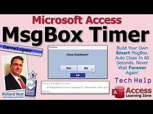 How To Create A Countdown Message Box In Microsoft Access - MsgBox with Timer