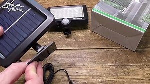 BENMA Solarlampen für Außen mit Bewegungsmelder, Solar Led Strahler 120° Superhelle Solar Aussenleuchte mit Bewegungsmelder, IP65 Wasserdichte Garten Sicherheits Wandleuchte mit 5m Kabel