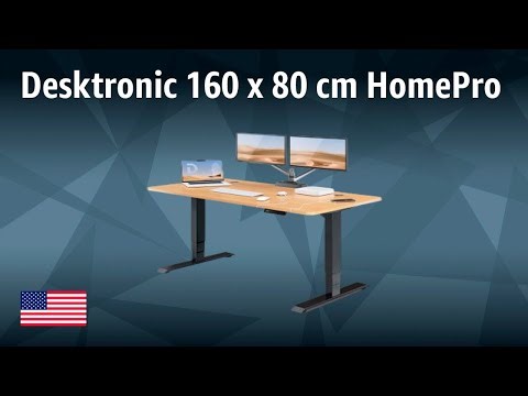 Height-adjustable Desk Desktronic 160 x 80 cm HomePro | TEST | English
