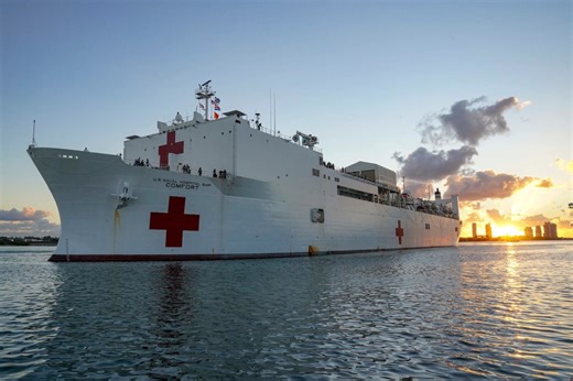 USNS Comfort returns to Naval Station Norfolk following summer deployment