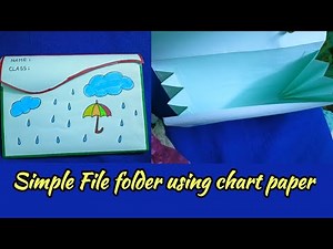 How to make easy file folder using chart paper