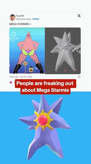 The Internet Flips Out at Pokemon Legend: Z-A's Mega Starmie