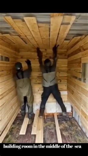 Pov your living in container in middle of the sea #oceanhouse #floatinghomes